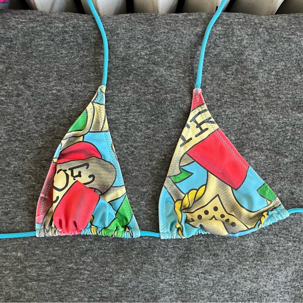 Ed Hardy blue and red bikini